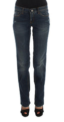 Costume National Blue Cotton Blend Bootcut Jeans -   -  Costume National.