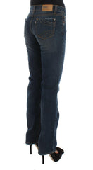 Costume National Blue Cotton Blend Bootcut Jeans -   -  Costume National.