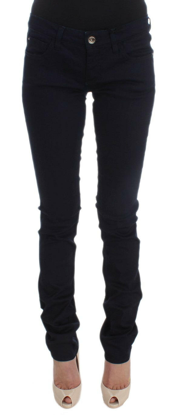 Costume National Blue Cotton Blend Slim Fit Jeans -   -  Costume National.