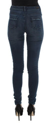 Costume National Blue Cotton Blend Slim Fit Jeans -   -  Costume National.
