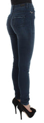Costume National Blue Cotton Blend Slim Fit Jeans -   -  Costume National.