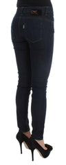 Costume National Blue Cotton Blend Slim Fit Jeans -   -  Costume National.