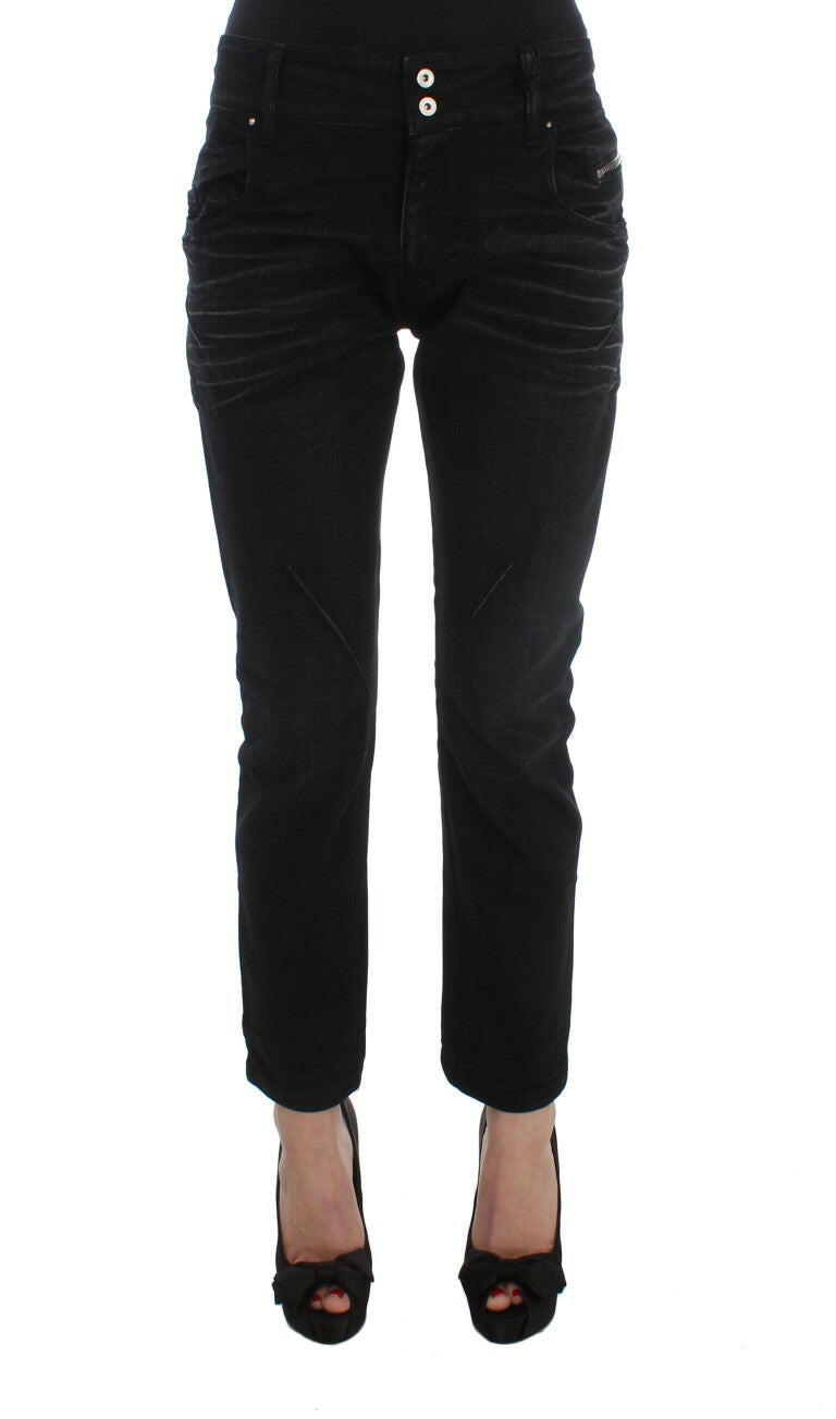 Costume National Black Cotton Slouchy Slims Fit Jeans -   -  Costume National.