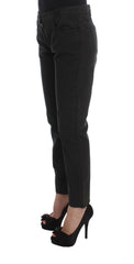 Costume National Black Cotton Capri Cropped Denim Jeans -   -  Costume National.