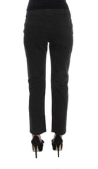 Costume National Black Cotton Capri Cropped Denim Jeans -   -  Costume National.