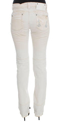Costume National White Cotton Slim Fit Bootcut Jeans -   -  Costume National.