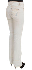 Costume National White Cotton Slim Fit Bootcut Jeans -   -  Costume National.