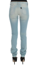 Costume National Blue Cotton Blend Super Slim Fit Jeans -   -  Costume National.
