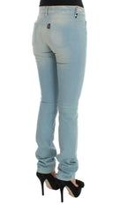 Costume National Blue Cotton Blend Super Slim Fit Jeans -   -  Costume National.