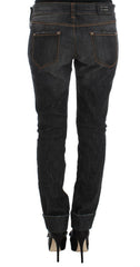 Ermanno Scervino Gray Cotton Slim Fit Denim Jeans -   -  Ermanno Scervino.