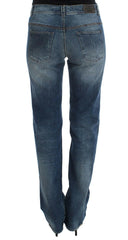 Ermanno Scervino Blue Wash Cotton Blend Slim Fit Jeans -   -  Ermanno Scervino.