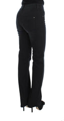 Ermanno Scervino Blue Cotton Blend Slim Fit Bootcut Jeans -   -  Ermanno Scervino.
