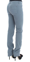 Ermanno Scervino Blue Cotton Blend Slim Fit Bootcut Jeans -   -  Ermanno Scervino.