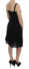 Dolce & Gabbana Black Floral Lace Shift Knee Length Dress -   -  Dolce & Gabbana.