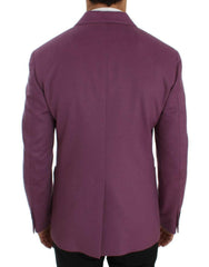 Dolce & Gabbana Purple Cashmere Slim Fit Blazer Jacket -   -  Dolce & Gabbana.