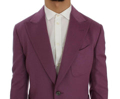 Dolce & Gabbana Purple Cashmere Slim Fit Blazer Jacket -   -  Dolce & Gabbana.