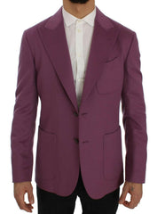 Dolce & Gabbana Purple Cashmere Slim Fit Blazer Jacket -   -  Dolce & Gabbana.