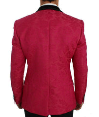Dolce & Gabbana Pink Floral Brocade Slim Blazer Jacket -   -  Dolce & Gabbana.