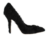 Dolce & Gabbana Black Xiangao Lamb Fur Leather Pumps -   -  Dolce & Gabbana.
