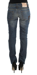John Galliano Blue Wash Cotton Blend Slim Fit Jeans -   -  John Galliano.