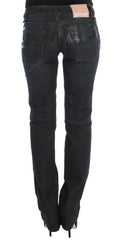 John Galliano Blue Wash Cotton Blend Slim Fit Bootcut Jeans -   -  John Galliano.