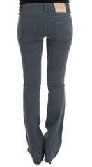 John Galliano Blue Cotton Blend Slim Fit Bootcut Jeans -   -  John Galliano.