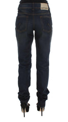 John Galliano Blue Wash Cotton Blend Boyfriend Fit Jeans -   -  John Galliano.