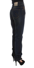 John Galliano Blue Wash Cotton Blend Boyfriend Fit Jeans -   -  John Galliano.