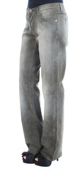 Ermanno Scervino Gray Cotton Blend Loose Fit Boyfriend Jeans -   -  Ermanno Scervino.