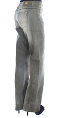 Ermanno Scervino Gray Cotton Blend Loose Fit Boyfriend Jeans -   -  Ermanno Scervino.