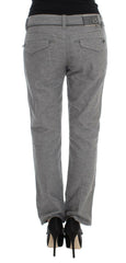 Ermanno Scervino Gray Cotton Straight Fit Casual Pants -   -  Ermanno Scervino.
