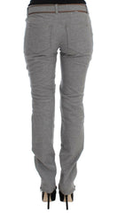 Ermanno Scervino Gray Cotton Slim Fit Casual Bootcut Pants -   -  Ermanno Scervino.