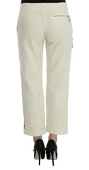 Ermanno Scervino Beige Cotton Capri Cropped Cargo Pants -   -  Ermanno Scervino.