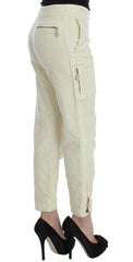 Ermanno Scervino Beige Cotton Capri Cropped Cargo Pants -   -  Ermanno Scervino.