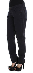 Ermanno Scervino Blue Cotton Blend Casual Fit Pants -   -  Ermanno Scervino.