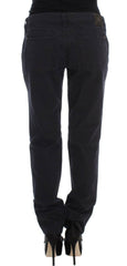 Ermanno Scervino Blue Cotton Blend Casual Fit Pants -   -  Ermanno Scervino.