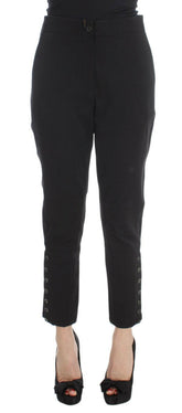 Ermanno Scervino Black Cotton Blend Capri Cropped Pants -   -  Ermanno Scervino.