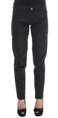 Ermanno Scervino Black Cotton Blend Regular Fit Pants -   -  Ermanno Scervino.