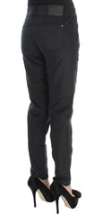 Ermanno Scervino Black Cotton Blend Regular Fit Pants -   -  Ermanno Scervino.