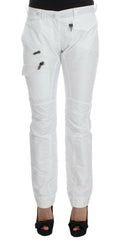 Ermanno Scervino White Nylon Padded Slim Fit Cargo Pants -   -  Ermanno Scervino.