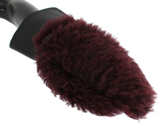 Dolce & Gabbana Black Leather Bordeaux Shearling Gloves -   -  Dolce & Gabbana.