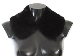Dolce & Gabbana Black Mink Fur Shoulder Collar Scarf - - Dolce & Gabbana.
