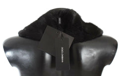 Dolce & Gabbana Black Mink Fur Shoulder Collar Scarf - - Dolce & Gabbana.