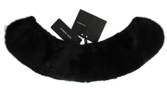 Dolce & Gabbana Black Mink Fur Shoulder Collar Scarf - - Dolce & Gabbana.
