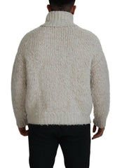 Dolce & Gabbana Cream Wool Knit Turtleneck Pullover Sweater -   -  Dolce & Gabbana.