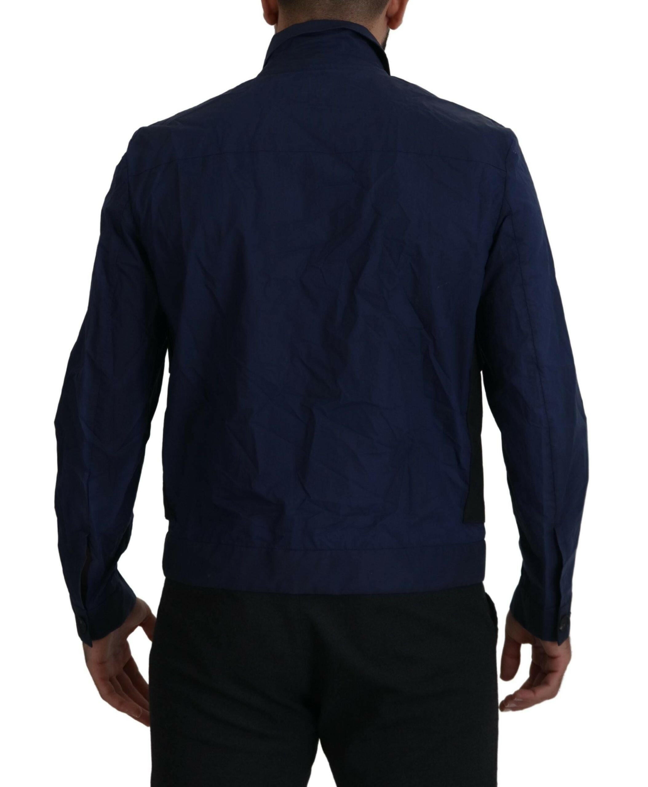 DsquaredΒ² Dark Blue Cotton Collared Long Sleeves Casual Shirt -   -  DsquaredΒ². DsquaredΒ² Dark Blue Cotton Collared Long Sleeves Casual Shirt -   -  DsquaredΒ².