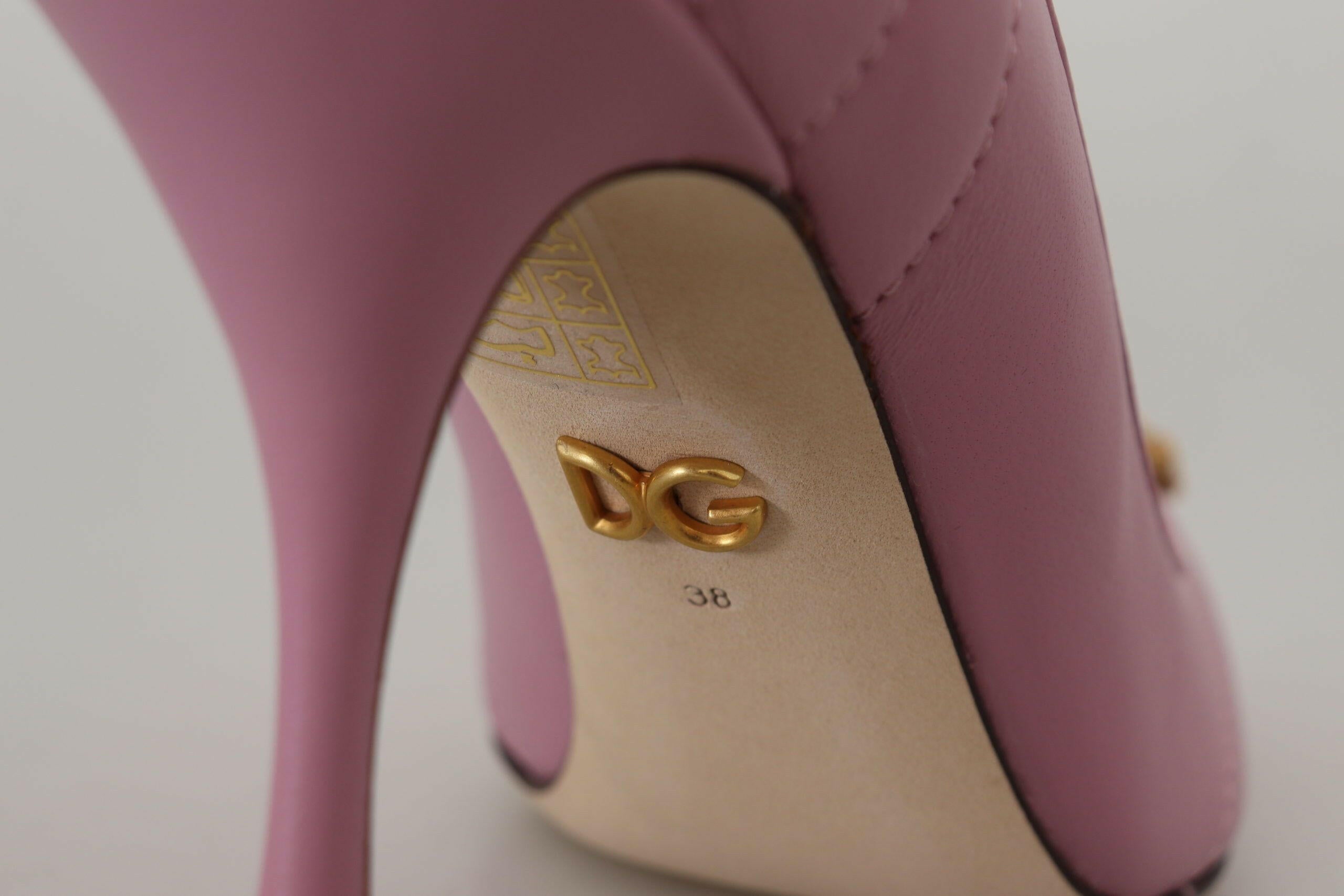 Dolce & Gabbana Pink Leather Heart DEVOTION Heels Pumps Shoes -   -  Dolce & Gabbana. Dolce & Gabbana Pink Leather Heart DEVOTION Heels Pumps Shoes -   -  Dolce & Gabbana.