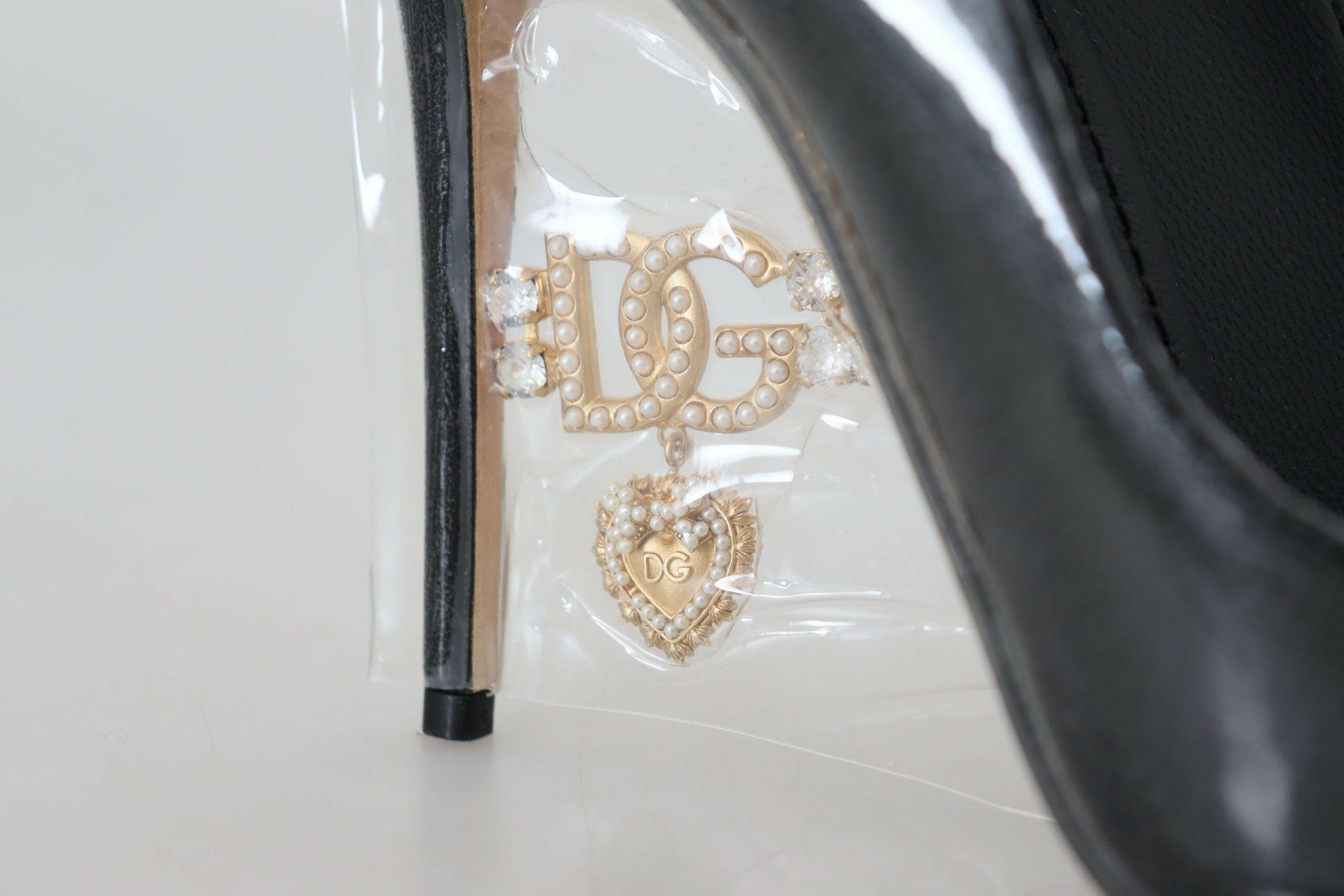 Dolce & Gabbana Black Leather Heels Pumps Plastic Wrapped Shoes -   -  Dolce & Gabbana. Dolce & Gabbana Black Leather Heels Pumps Plastic Wrapped Shoes -   -  Dolce & Gabbana.