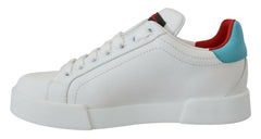 Dolce & Gabbana White Leather Sneaker Portofino Logo Heart Shoes -   -  Dolce & Gabbana.