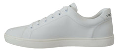 Dolce & Gabbana White Leather DG Logo Casual Sneakers Shoes -   -  Dolce & Gabbana.